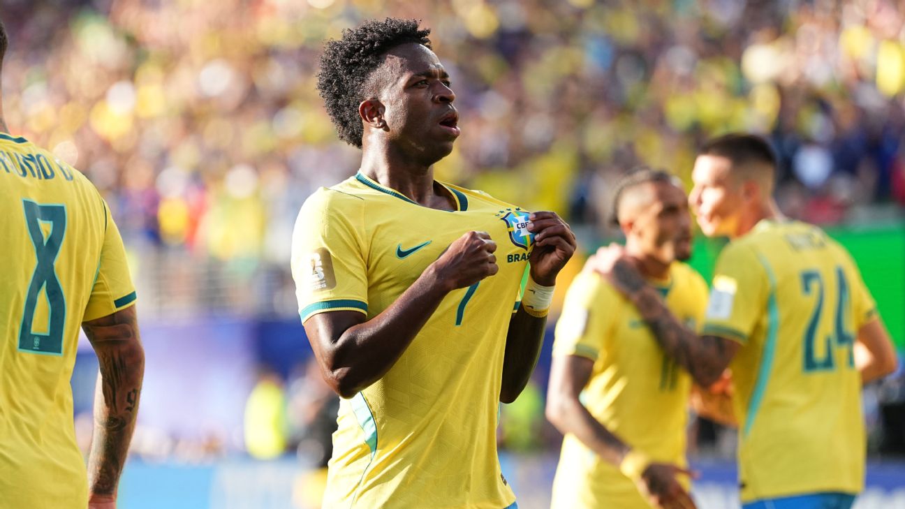 Vinícius Júnior救主：巴西世界杯首战1比1战平摩洛哥